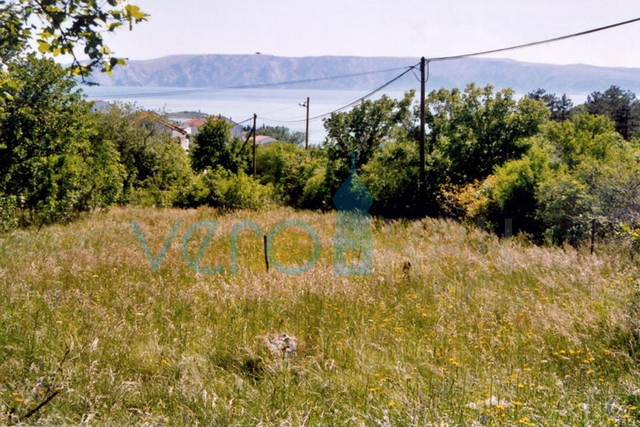 Novi Vinodolski, Klenovica - građevinski teren, pogled, 500m od mora, prodaja